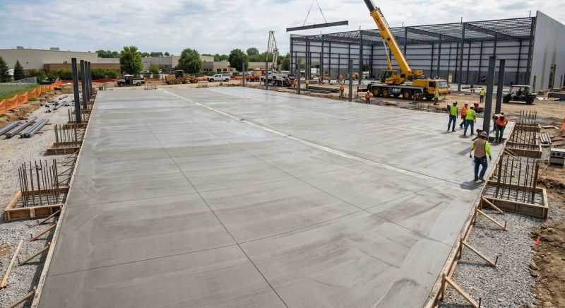 Commercial Slab Construction in Katy, TX