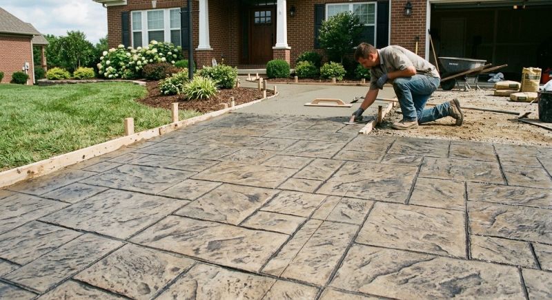 Stamped Concrete Service in Frisco, TX