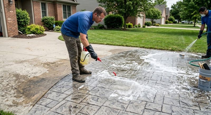 Concrete Driveway Refinishing in Corpus Christi, TX