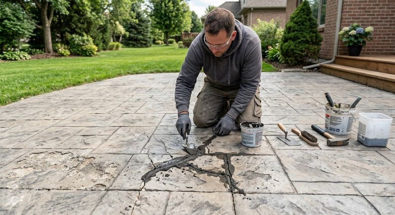 Decorative Concrete Repair in Jackson, MI