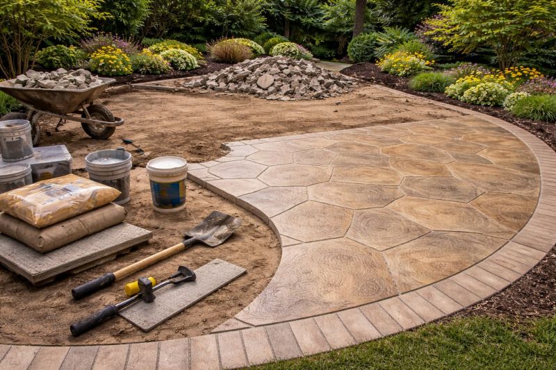 Stamped Concrete Patio Installation in Dallas, TX